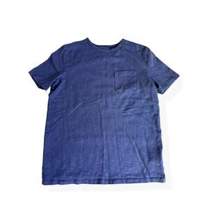 Gap Kids Navy Blue Pocket T-Shirt Boys Large 10 Cotton